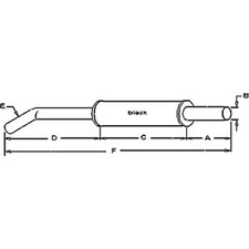 Muffler Fits Ford 445A 340 445 550 540 340A 555B 540A 545 555A 655 340B 555