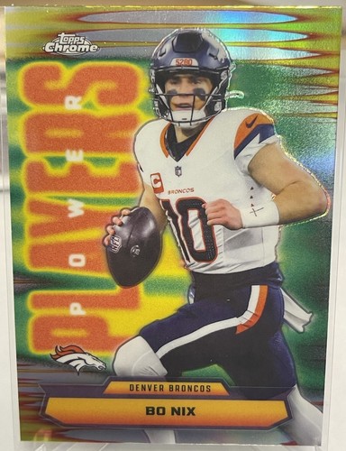 2025 Topps Chrome Bo Nix Refractor (RAW)