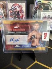 2025 Topps Chrome UFC Shavkat Rakhmonov Gold Auto /50 Sealed Refractor