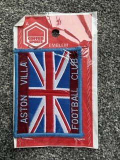 Vintage Coffer Patch Aston Villa Mighty Villa Fist New Old Stock