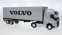 Modell Lkw Statisch Diecast Welly Volvo Fh Silver Modellbau Massstab 1:32