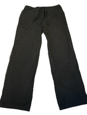 Dickies Scrub Pants Unisex Size M Medium Black Loose Fit Stretch Adjustable