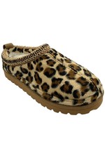 Masseys Women's Park City Slip-On Suede Bootie Slippers Leopard