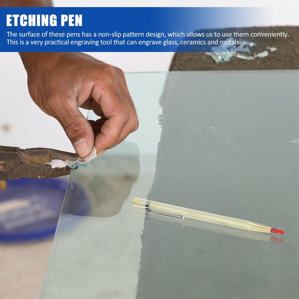 4pcs Metal Engraving Pen Scriber Pen Ceramic Glass Carving Scribing ...