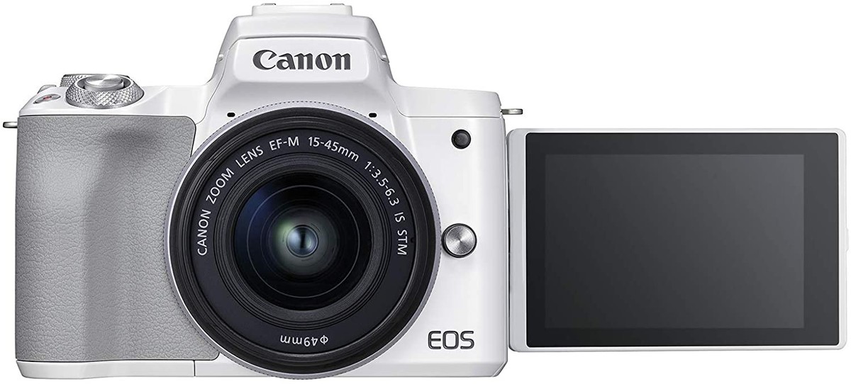 Canon EOS M50 Mark II 24.1MP Mirrorless Camera - White (EF-M Canon EOS M50 Mark II 24.1MP Mirrorless Camera - White (EF-M