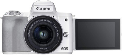 Canon EOS M50 Mark II 24.1MP Mirrorless Camera - White (EF-M Canon EOS M50 Mark II 24.1MP Mirrorless Camera - White (EF-M