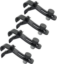 4 Pack Drum Microphone Clips Adjustable Shock Resistant Mic Holders for Stands