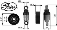Gates T38242 Spannrolle FüR Keilrippenriemen Spannrolle FüR Keilriemen