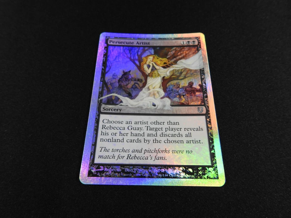 Persecute Artist FOIL LP/MP [Unhinged] Mtg Magic Free Tracking! - Image 2 of 4
