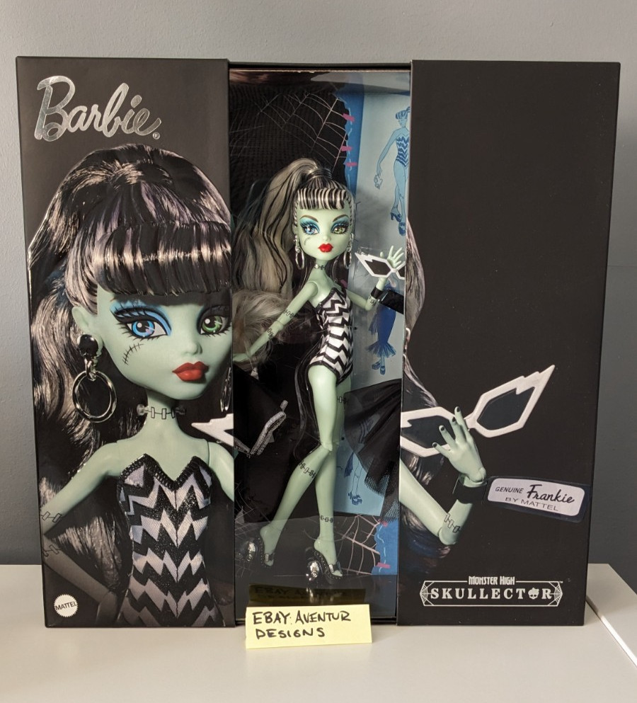 Monster High Skullector Frankie Stein x Barbie Doll - JHK28 - SHIPS TODAY 🚚💨
