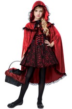 Brand New Deluxe Red Riding Hood Girls Child Costume