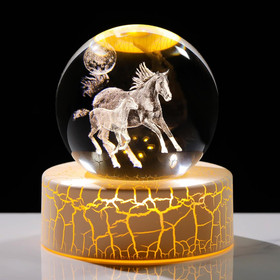 Crystal 3D Saturn 2.36In Ball Figurine Gifts for Her on Birthday, Collectible Gl