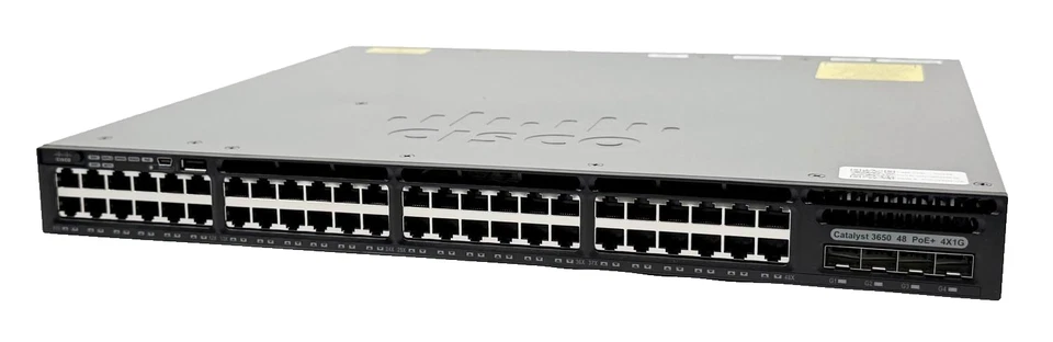 Cisco WS-C3650-48FS-L Catalyst 3650 48x 10/100/1000 4x 1G Dual 1025W EtherSwitch - Image 4 of 4