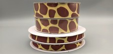 Giraffe Ribbons - 25 Yards - 3/8 in x 25 yards OR ~1 in x 25 yards