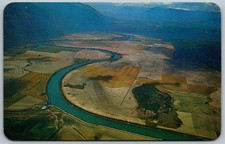 Postal Bonners Ferry Idaho ID Kootenai Valley River antena años 50 vista