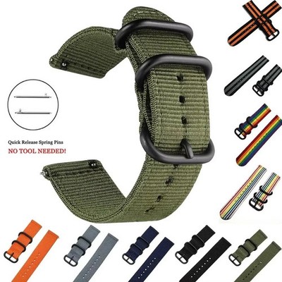 Nylon Watch Band 18mm 20mm 22mm 24mm Strap for Samsung Galaxy Watch 3 4 5 Pro