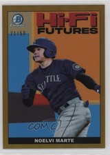 2022 Bowman Hi-Fi Futures Gold Refractor 21/50 Noelvi Marte #HIFI-9 uk2