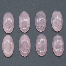 10pcs 15x30mm Natural Rose Quartz Stone Oval CAB CABOCHON for DIY Jewelry Making