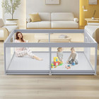 Spacious 79" Baby Playpen with Soft Mesh - Indoor & Outdoor Play Yard