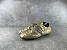 Sneakers Bikkembergs Y2K vintage cinturino pelle oro taglia EU 45 made in Italy