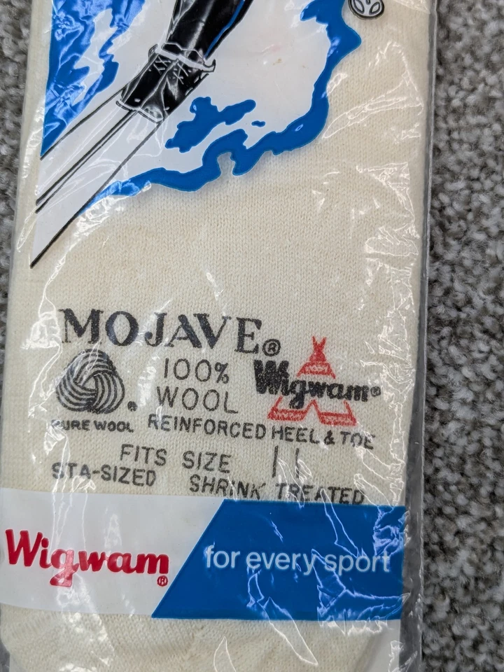 De Colección Wigwam Mojave Lana Esquí Calcetines Hombres 11 Nuevos EE. UU. Tacón Reforzado Clima Frío Puntera Foto 2 de 4