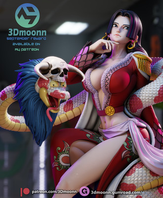 Boa Hancock - One piece 3d Print Model kit Unpainted Unassembled