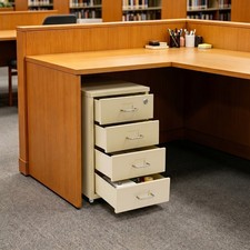 Metal 4 Drawer File Cabinet, Rolling File Cabinet With Lock For Office & Home