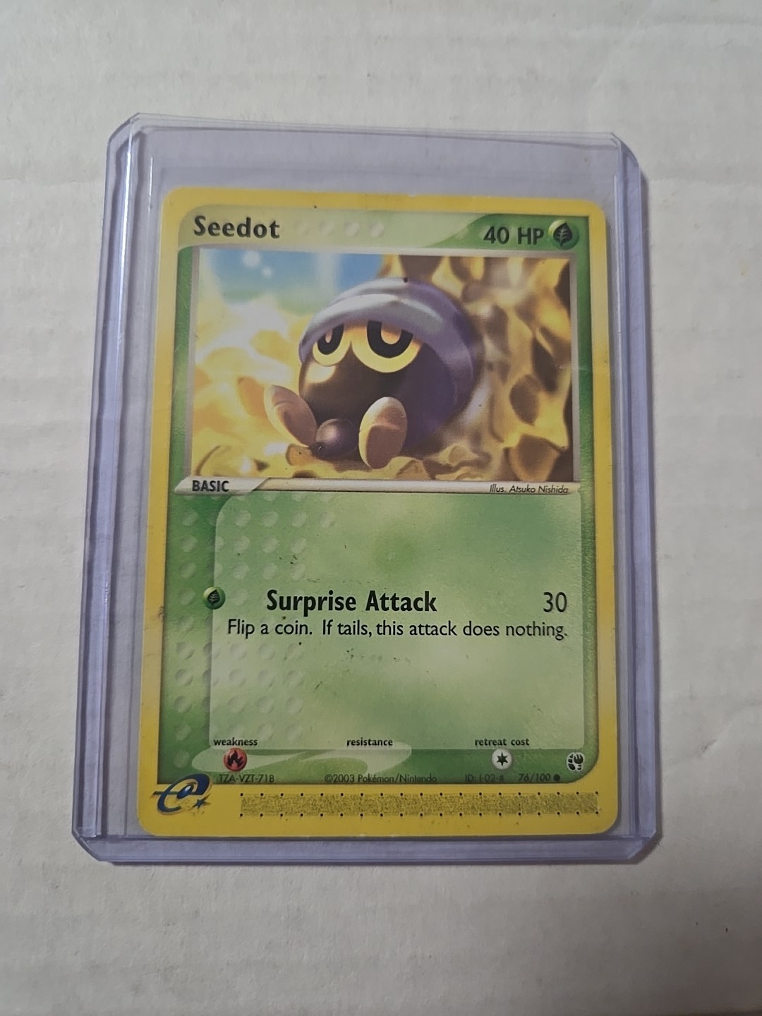 POKEMON SEEDOT 77/100 EX SANDSTORM COMMON 