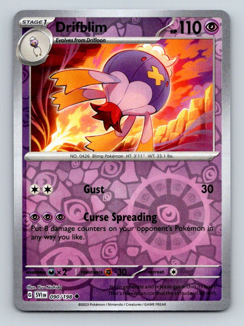 #90 Drifblim 2023 Scarlet & Violet ( Reverse Holo