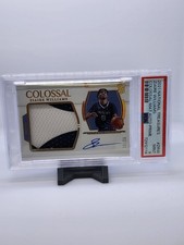 2021-22 National Treasures Colossal Rookie Materials Auto Ziaire Williams  PSA 9