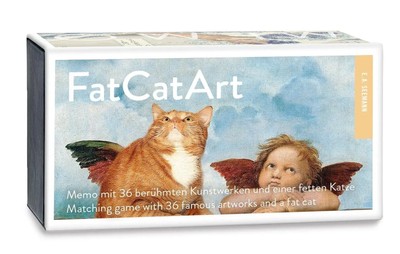 Fat Cat Art. Memo Gedächtnisspiel mit 36 Kunstwerken und einer fetten Katze 2025