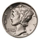 1942 Mercury Dime BU Uncirculated Mint State 90% Silver 10c US Coin #6478