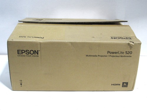 Epson H674A PowerLite 520 3LCD XGA Short Throw Projector 2700 Lumens New - Afbeelding 6 van 13