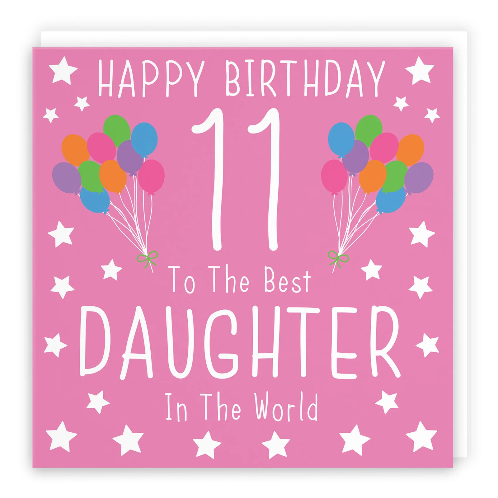 11th Daughter Birthday Card Iconic