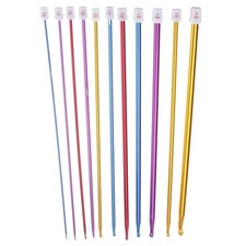 Zuoyou Crochet Hooks 11 Pack Diverse Size Assorted Color Tunisian Afgh