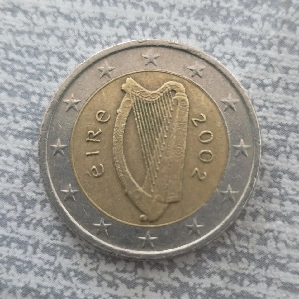 Pièce 2 Euro Irlande Éire 2002 - Motif Harpe - Lots / Lot de pièces - Photo 1/2