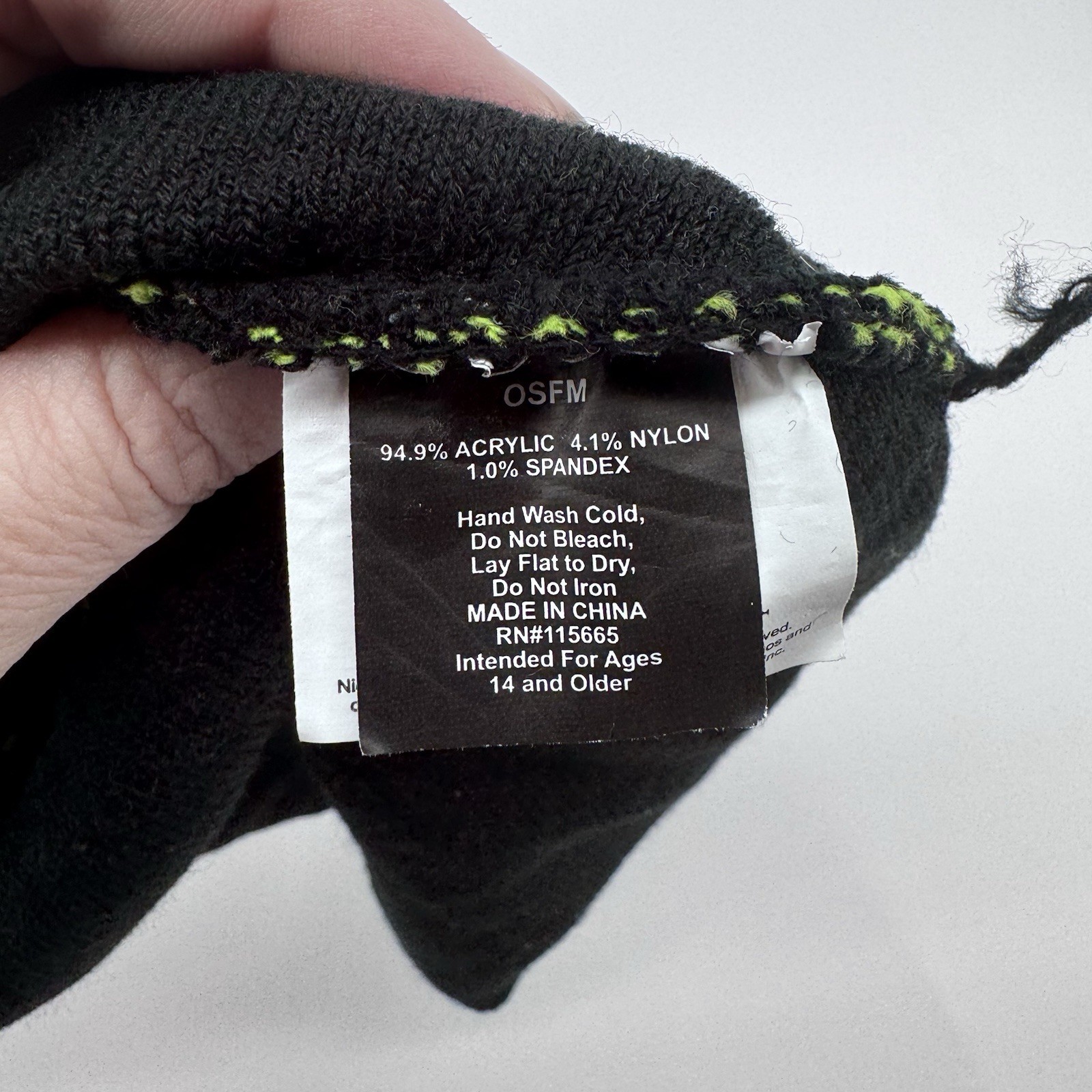 Zim Invasion Nickelodeon Invader Zim GIR Beanie Black Neon Green OSFM Knit Hat 2024 ...