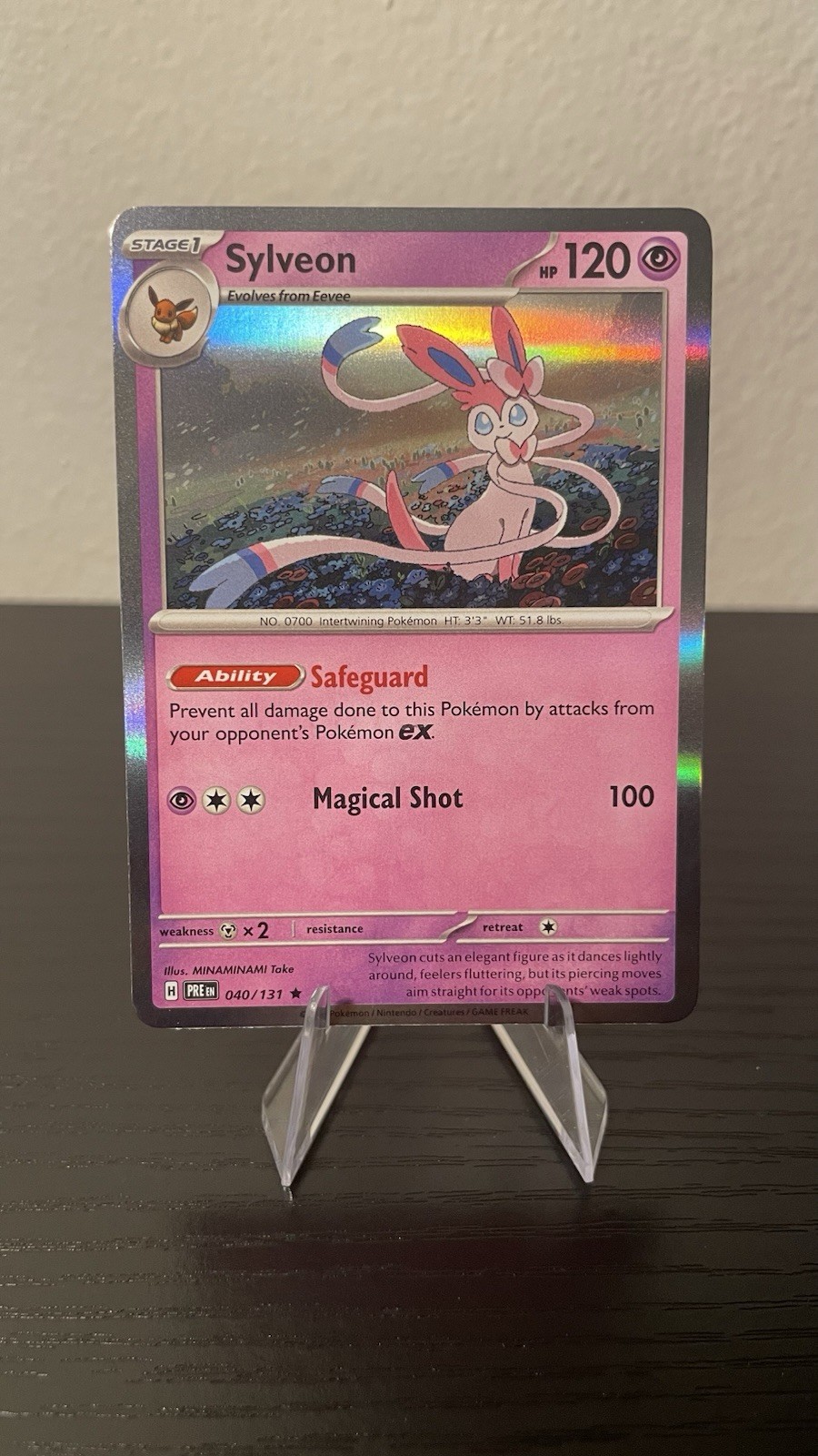 Sylveon 040/131 Prismatic Evolutions Holo mint condition