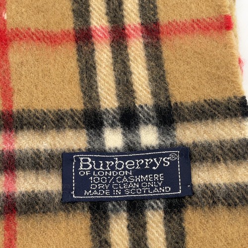 Auth Burberry Nova Check Pattern Cashmere Long Scarf Set of 2 NS070510 - Picture 24 of 24