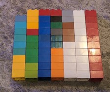 Lego Duplo 2x2 Multicoloured Bricks- 69 Bricks