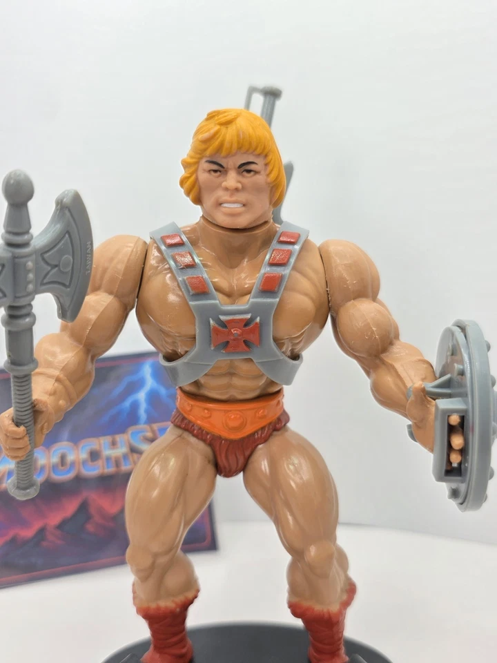 Figura de acción completa vintage Motu He-Man Half BootMasters of the Universe Foto 2 de 4