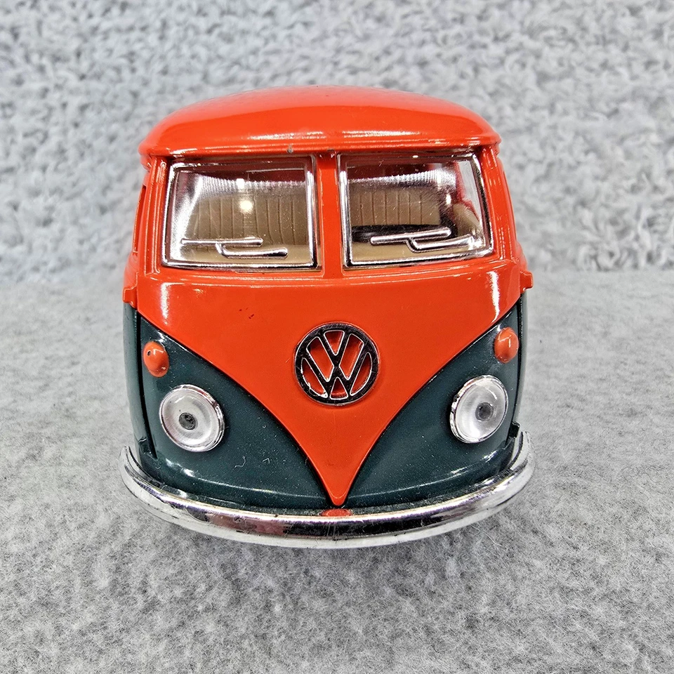 Autobús Volkswagen Kinsmart 1963 1:34 diecast doble cabina camioneta VW retroceso Foto 3 de 4