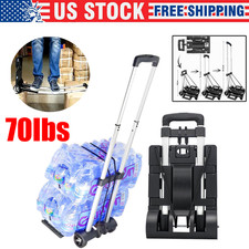 Heavy Duty Platform Cart Dolly Folding Moving Luggage Hand Truck Trolley 70lbs