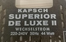 Röhrenradio Rückwand Kapsch de Luxe II (5342)