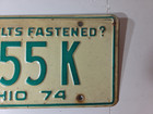 4 OHIO LICENSE PLATES 1973 & 1974 (w/ Envelope) G55K 2 PAIR Consecutive Years — photo 4
