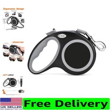 Durable Retractable Dog Leash 26 FT for Large Dogs One-Handed Control System