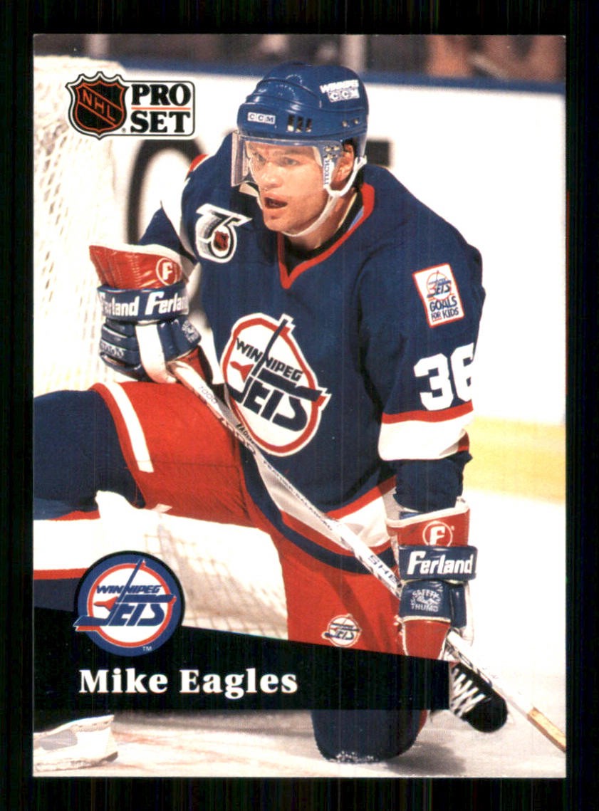 1991-92 Pro Set #518 Mike Eagles Winnipeg Jets 5750