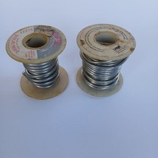 Stained Glass Solder Wire 2 Partial Spools Lead Free 12.3 OZ Total