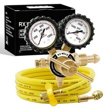 Nitrogen Regulator with 0-1000 PSI CGA580 Inlet, Delivery Pressure...