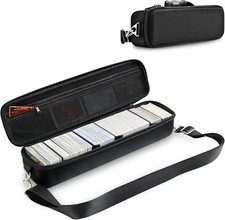 Trading Card Storage Case with 5 Dividers, Carrying Case Store 1200 Cards Durabl